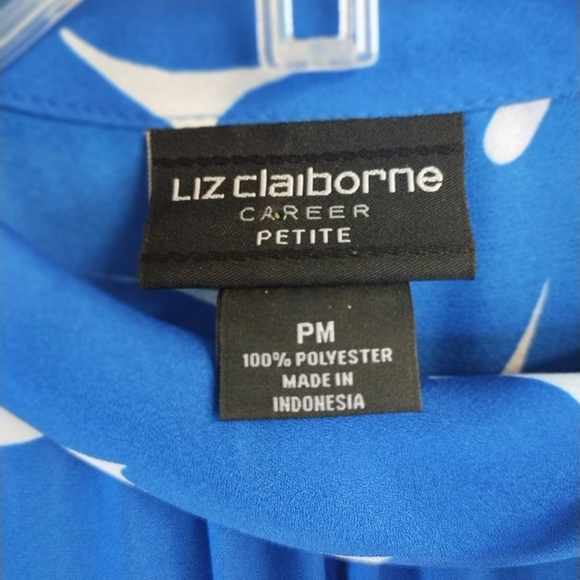 Liz Claiborne Career semi-sheer blouse, PM - Picture 4 of 4